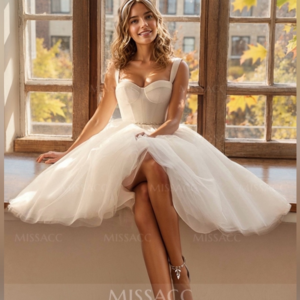 White tulle dress size 10 tags still on